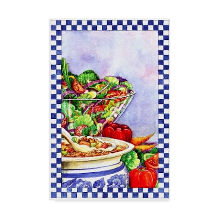 Sher Sester 'Cooking Soup And Salad' Canvas Art,30x47